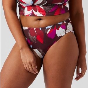 Athleta Floral High Waist Bikini Bottom